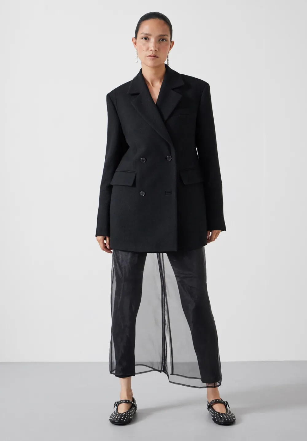 hush Jackets & Coats|Clarke Longline Blazer Black