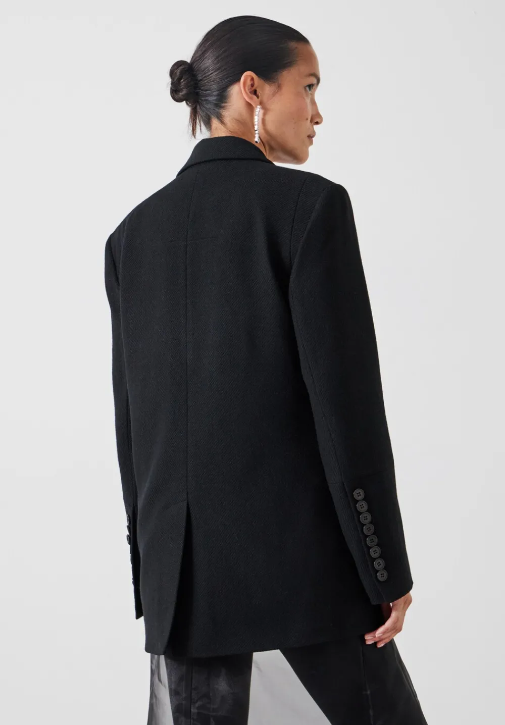 hush Jackets & Coats|Clarke Longline Blazer Black