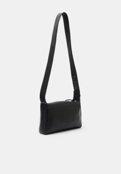 hush Bags|Cleo Minimal Leather Crossbody Bag Black