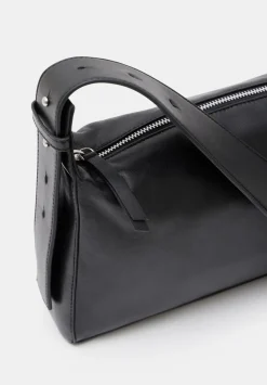 hush Bags|Cleo Minimal Leather Crossbody Bag Black