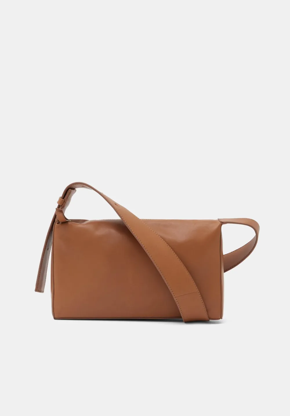 hush Bags|Cleo Minimal Leather Crossbody Bag Brown