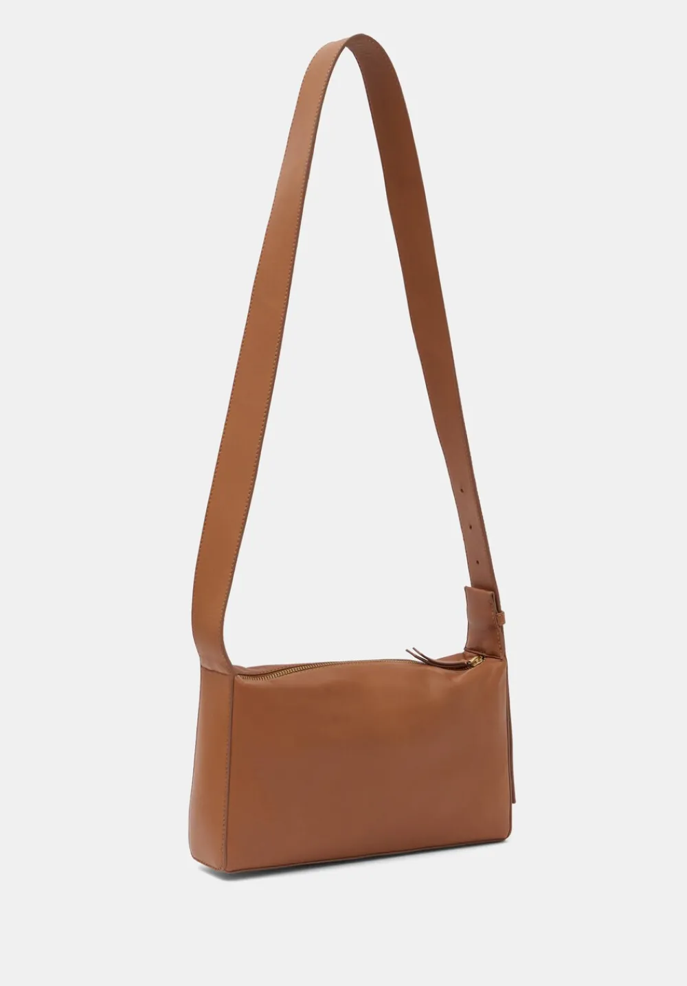 hush Bags|Cleo Minimal Leather Crossbody Bag Brown