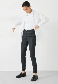 hush Jeans|Coated Jeans Black
