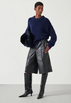hush Jumpers & Cardigans|Cora Chunky Cashmere Crew Jumper Midnight Navy