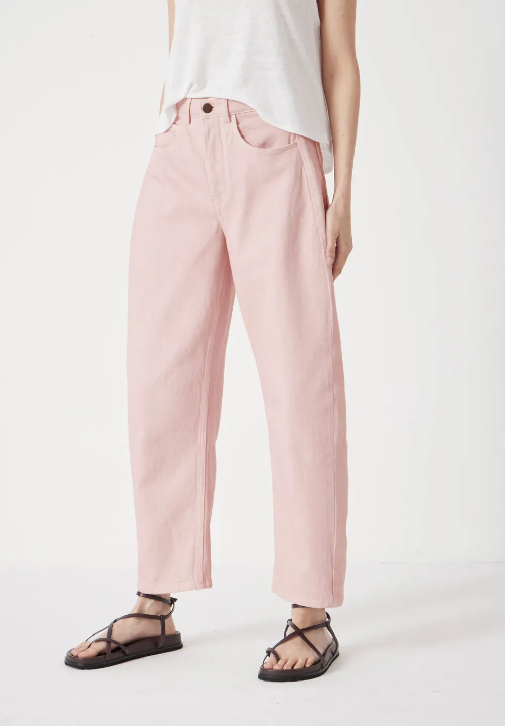 hush Jeans|Trousers|Cordelia Barrel Leg Jeans Light Pink
