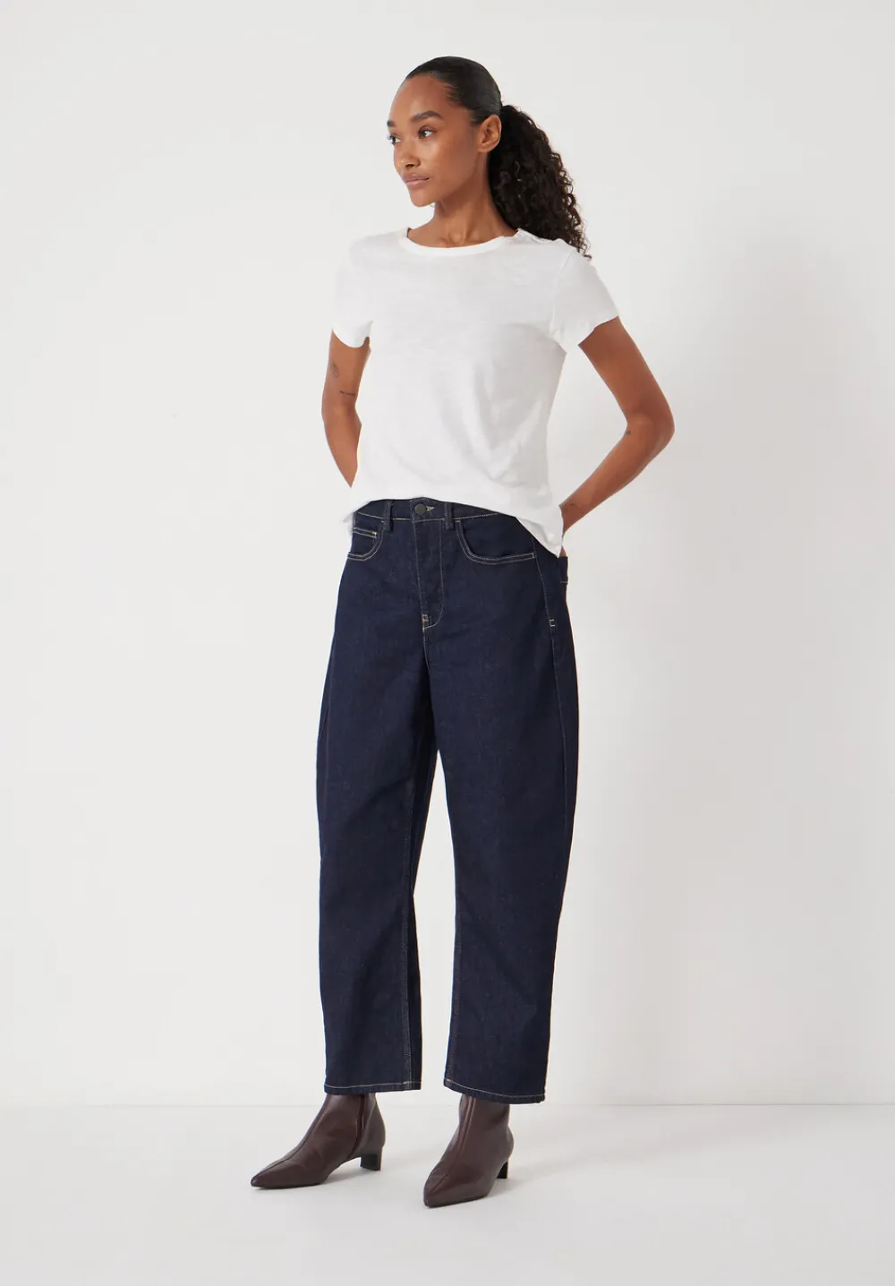 hush Jeans|Trousers|Cordelia Barrel Leg Jeans Rinse wash