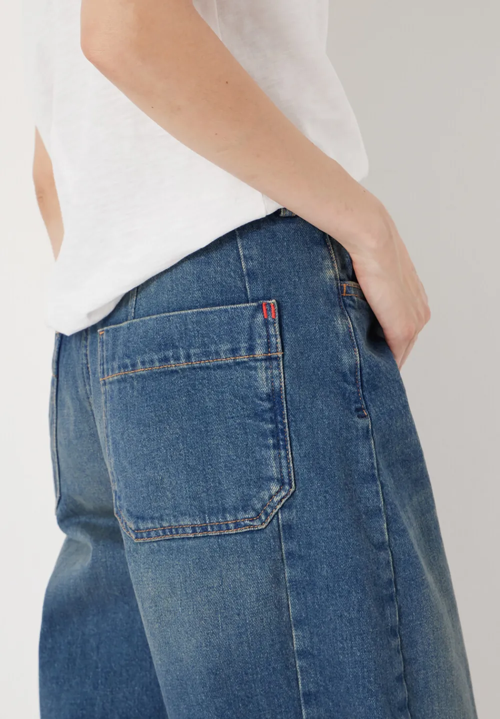 hush Jeans|Trousers|Cordelia Barrel Leg Jeans Mid Authentic Wash