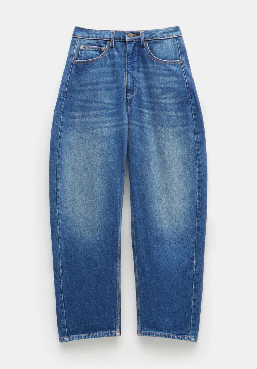 hush Jeans|Trousers|Cordelia Barrel Leg Jeans Mid Authentic Wash