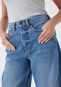 hush Jeans|Trousers|Cordelia Barrel Leg Jeans Mid Blue