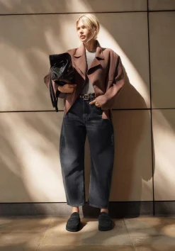 hush Jeans|Trousers|Cordelia Barrel Leg Jeans Washed Grey