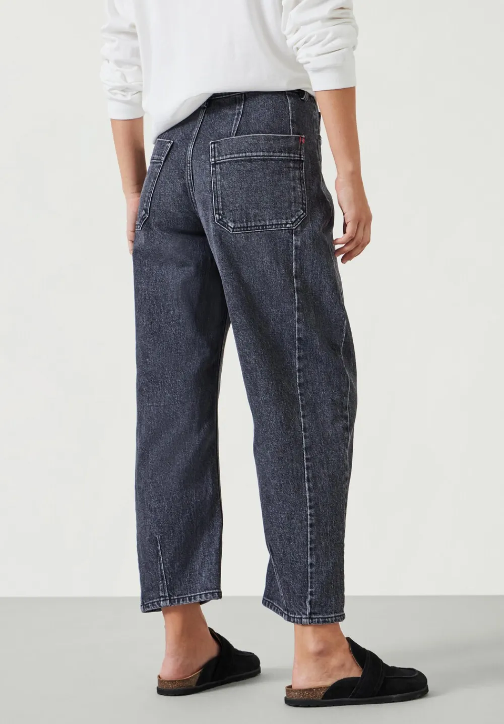 hush Jeans|Trousers|Cordelia Barrel Leg Jeans Washed Grey
