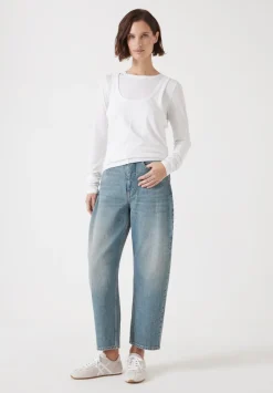 hush Jeans|Trousers|Cordelia Barrel Leg Jeans Light Blue Authentic