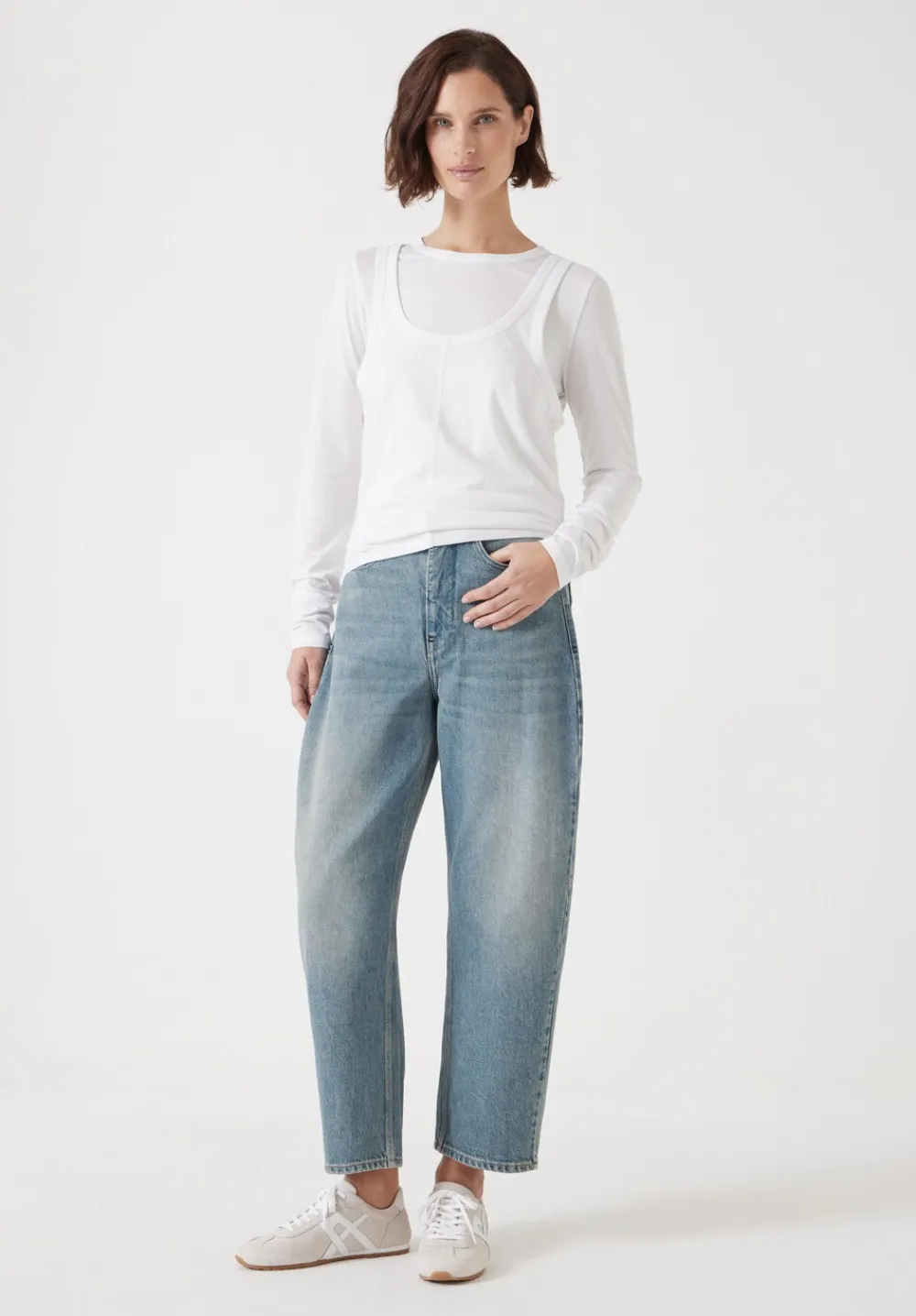 hush Jeans|Trousers|Cordelia Barrel Leg Jeans Light Blue Authentic