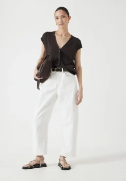 hush Jeans|Trousers|Cordelia Barrel Leg Jeans White