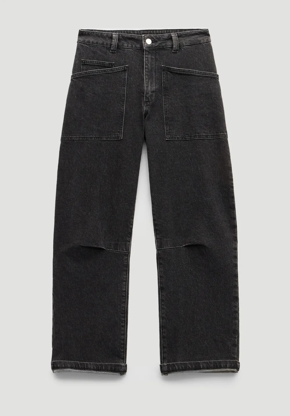 hush Jeans|Trousers|Cordi Barrel Leg Jeans Washed Black