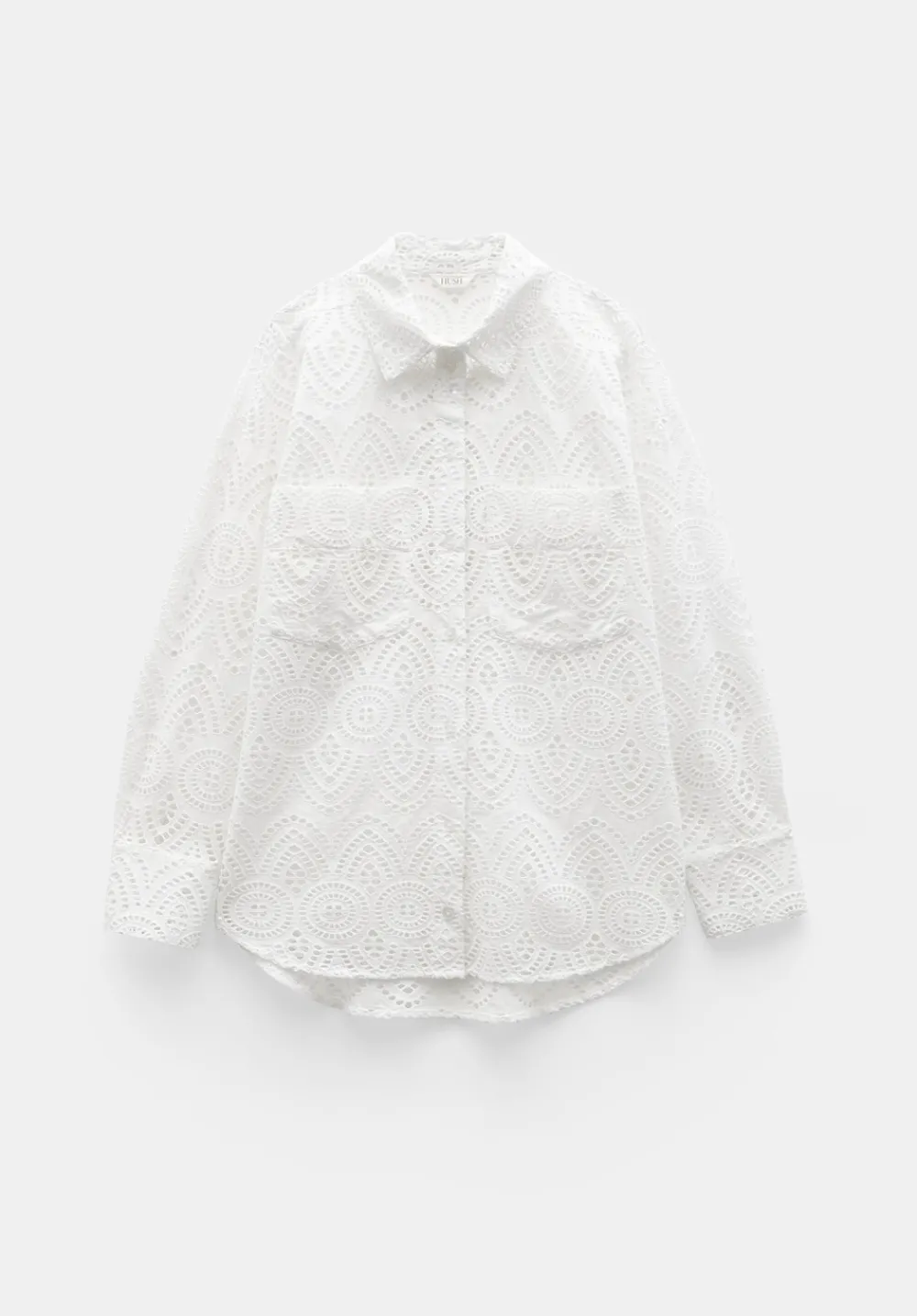 hush Tops & T-Shirts|Shirts & Blouses|Cotton Broderie Shirt White