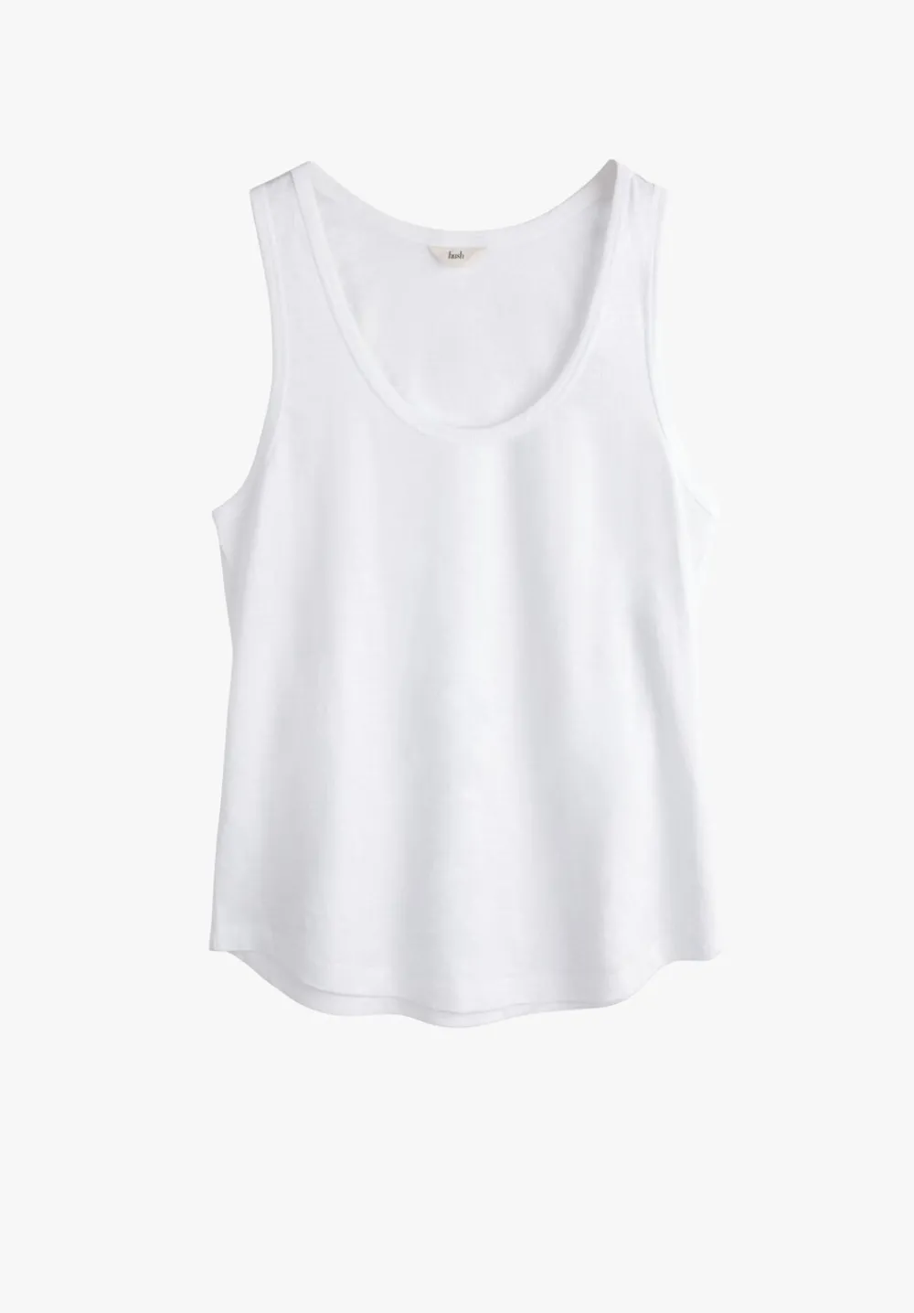 hush Tops & T-Shirts|Cotton Slub Tank Top White