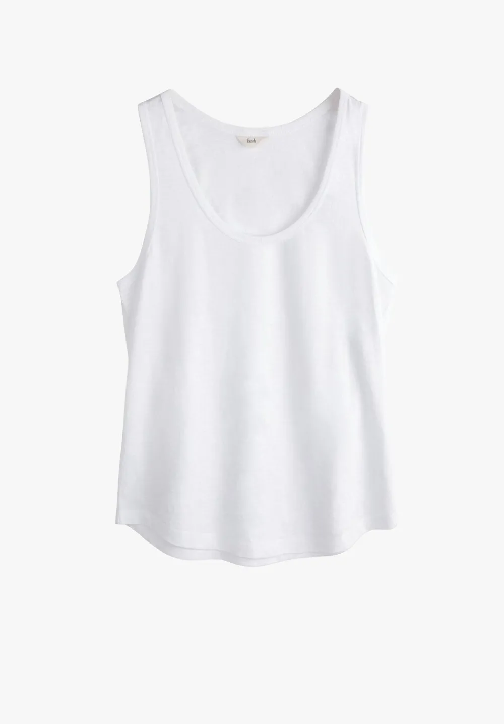 hush Tops & T-Shirts|Cotton Slub Tank Top White