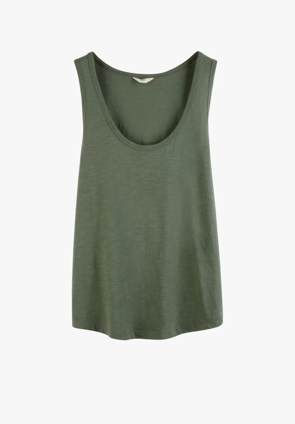 hush Tops & T-Shirts|Cotton Slub Tank Top Khaki