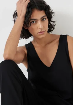 hush Jumpsuits|Dresses|Cropped Jersey Jumpsuit Black