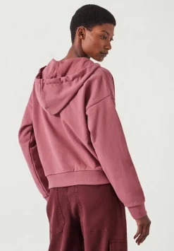 hush Sweatshirts & Hoodies|Daisy Wrap Hoodie Dusty Pink