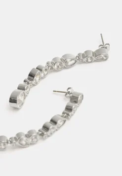 hush Jewellery|Daniella CZ drop Earrings Silver