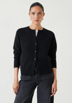 hush Jumpers & Cardigans|Daphne Cashmere Button Through Slim Cardigan Black