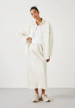 hush Tops & T-Shirts|Shirts & Blouses|Davina Oversized Denim Shirt Ecru