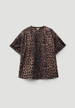 hush Shirts & Blouses|Debbie Air Flow Blouse Soft Leopard