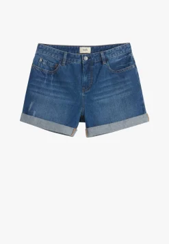 hush Shorts|Denim Shorts Vintage Wash Blue