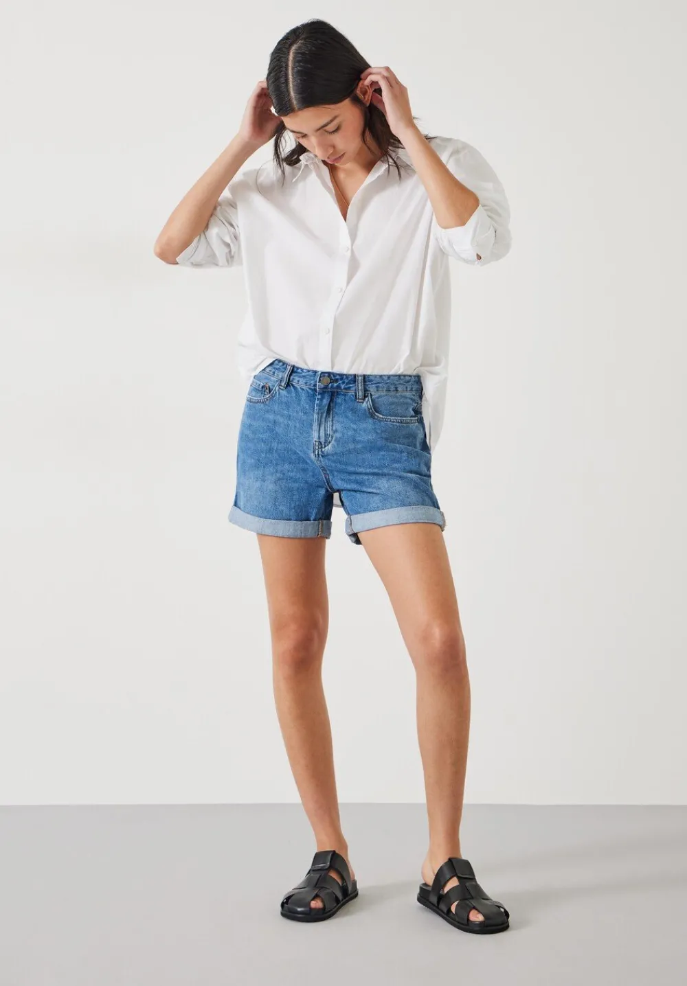 hush Shorts|Denim Shorts Light Authentic Blue