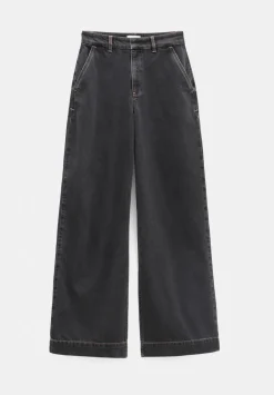 hush Jeans|Drew Wide Leg Jeans Washed Black