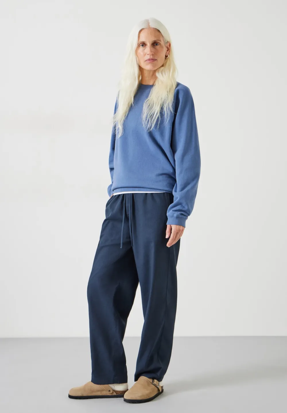hush Trousers|Eleanor relaxed Trousers Dark Navy
