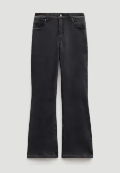 hush Jeans|Eliana Cropped Mid Rise Bootcut Jeans Washed Black