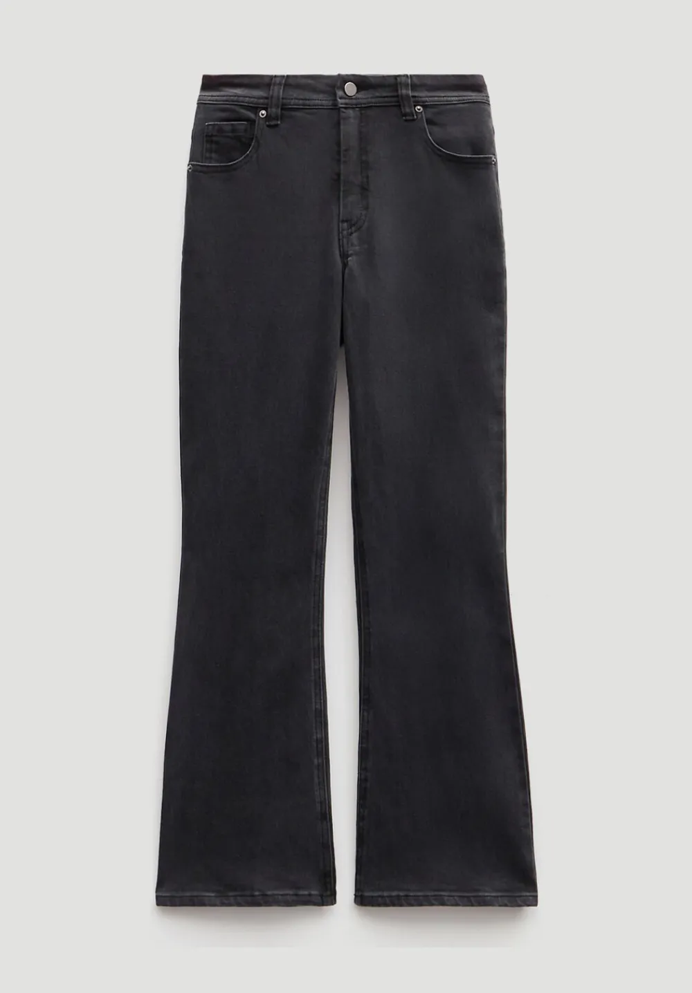hush Jeans|Eliana Cropped Mid Rise Bootcut Jeans Washed Black
