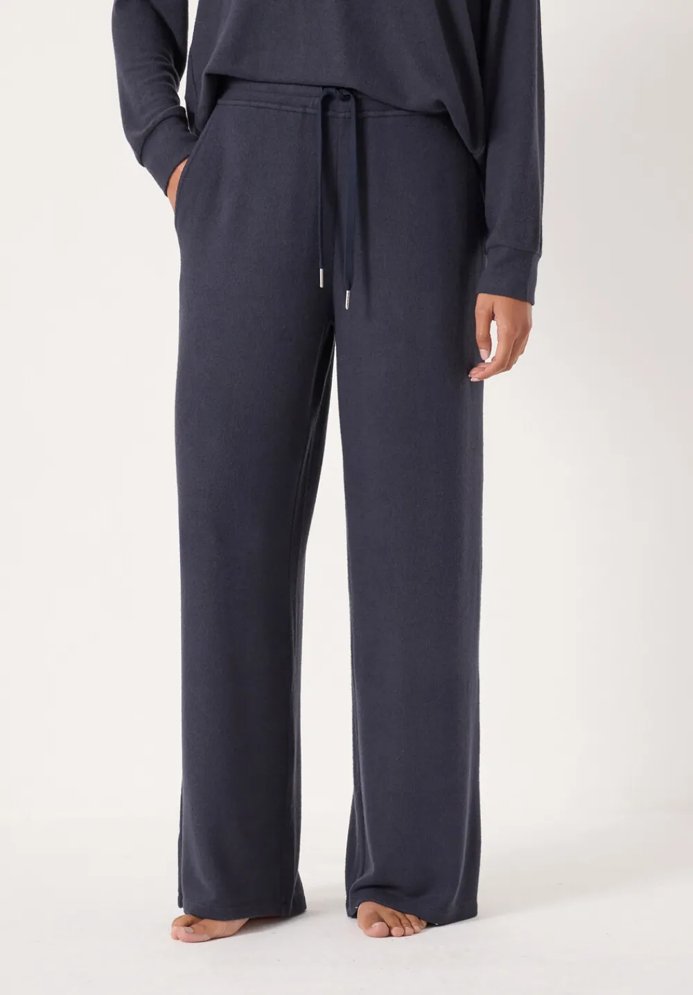 hush Tops & T-Shirts|Pyjamas & Nightwear|Elle Supersoft Raglan Top Navy Blue