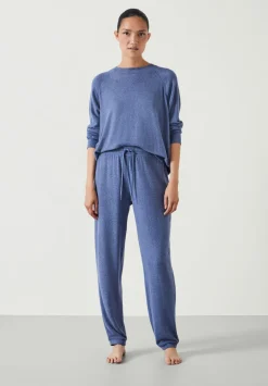 hush Pyjamas & Nightwear|Elle Supersoft Raglan Top Dusty Blue