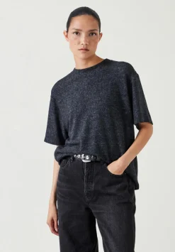 hush Tops & T-Shirts|Elle Supersoft T-Shirt Charcoal Grey