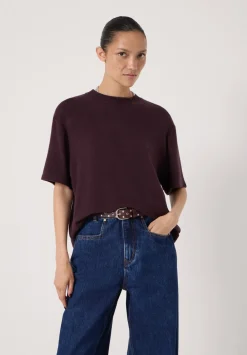 hush Tops & T-Shirts|Elle Supersoft T-Shirt Plum Purple