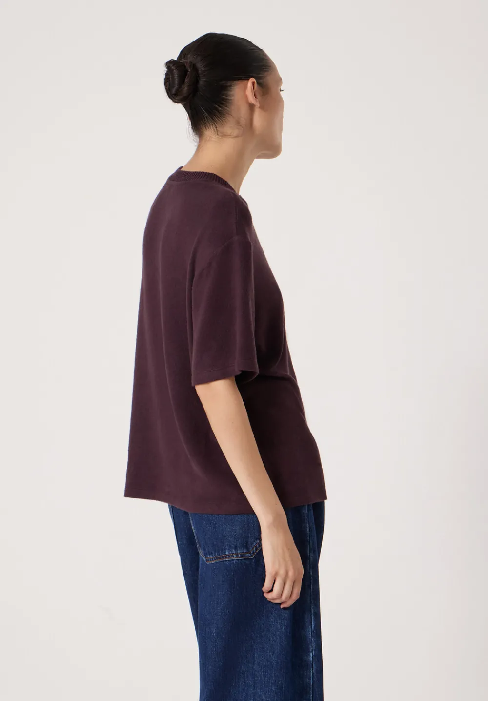 hush Tops & T-Shirts|Elle Supersoft T-Shirt Plum Purple