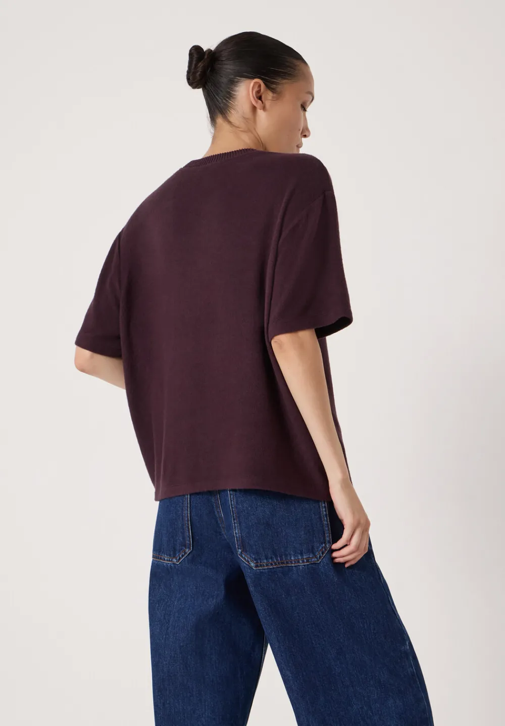 hush Tops & T-Shirts|Elle Supersoft T-Shirt Plum Purple
