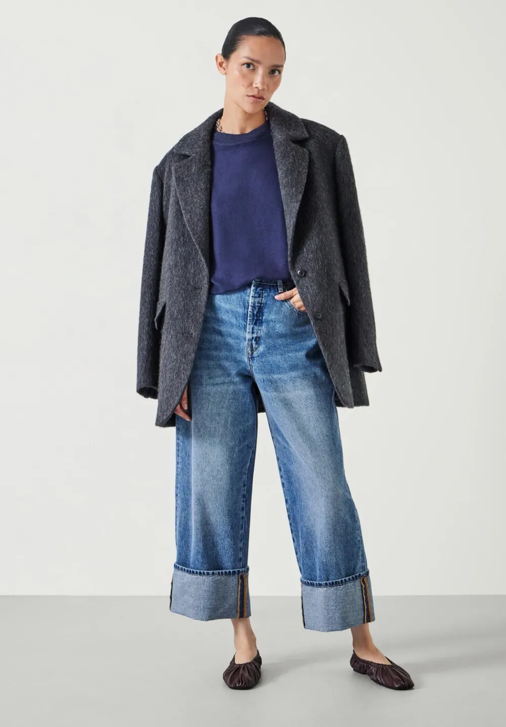 hush Tops & T-Shirts|Elle Supersoft T-Shirt Navy