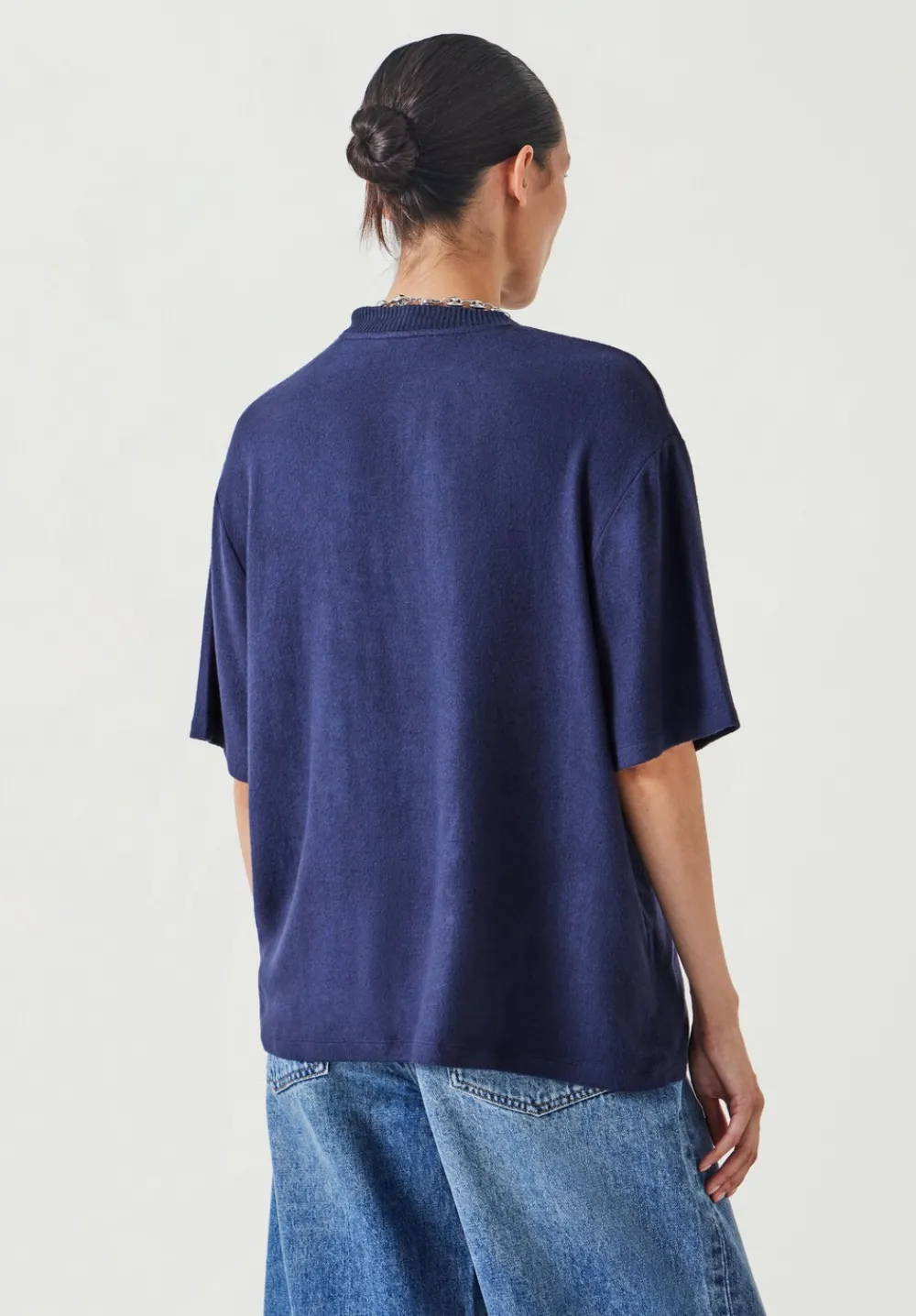 hush Tops & T-Shirts|Elle Supersoft T-Shirt Navy