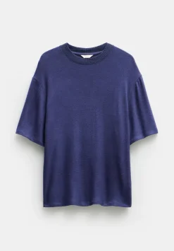 hush Tops & T-Shirts|Elle Supersoft T-Shirt Navy