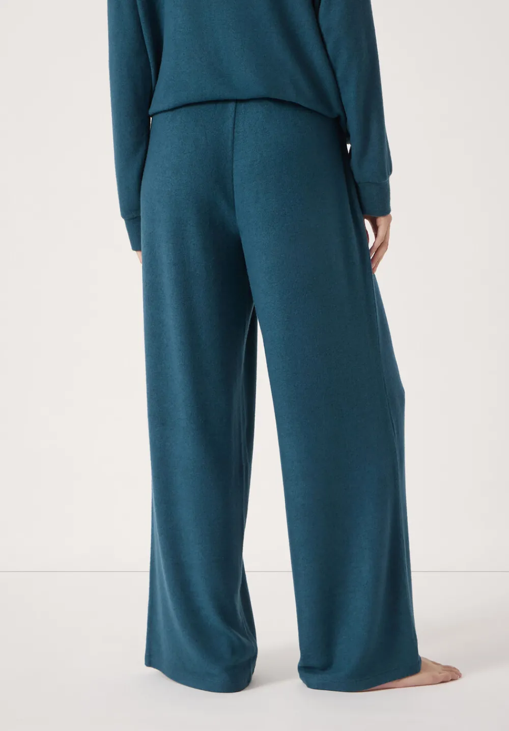 hush Pyjamas & Nightwear|Elle Supersoft Wide Leg Joggers Teal Blue
