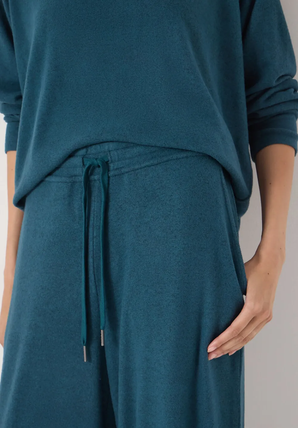 hush Pyjamas & Nightwear|Elle Supersoft Wide Leg Joggers Teal Blue