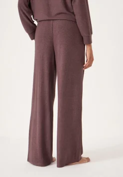 hush Pyjamas & Nightwear|Elle Supersoft Wide Leg Joggers Chocolate Melange