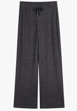 hush Trousers|Joggers & Leggings|Elle Supersoft Wide Leg Joggers Charcoal Marl