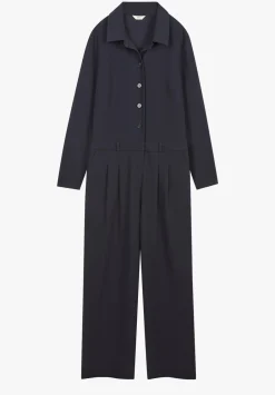hush Jumpsuits|Elora Relaxed Tailored Jumpsuit Midnight Navy