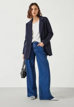 hush Jackets & Coats|Emery Jersey Blazer Navy